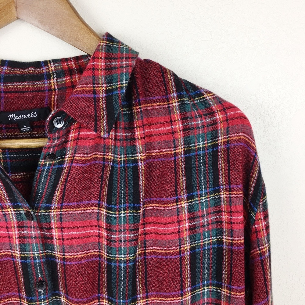 Madewell Central Tartan Button Down Flannel - Picture 4 of 7